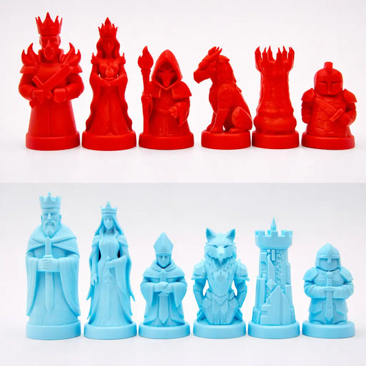 Ateş ve Buz Temalı Satranç Takımı