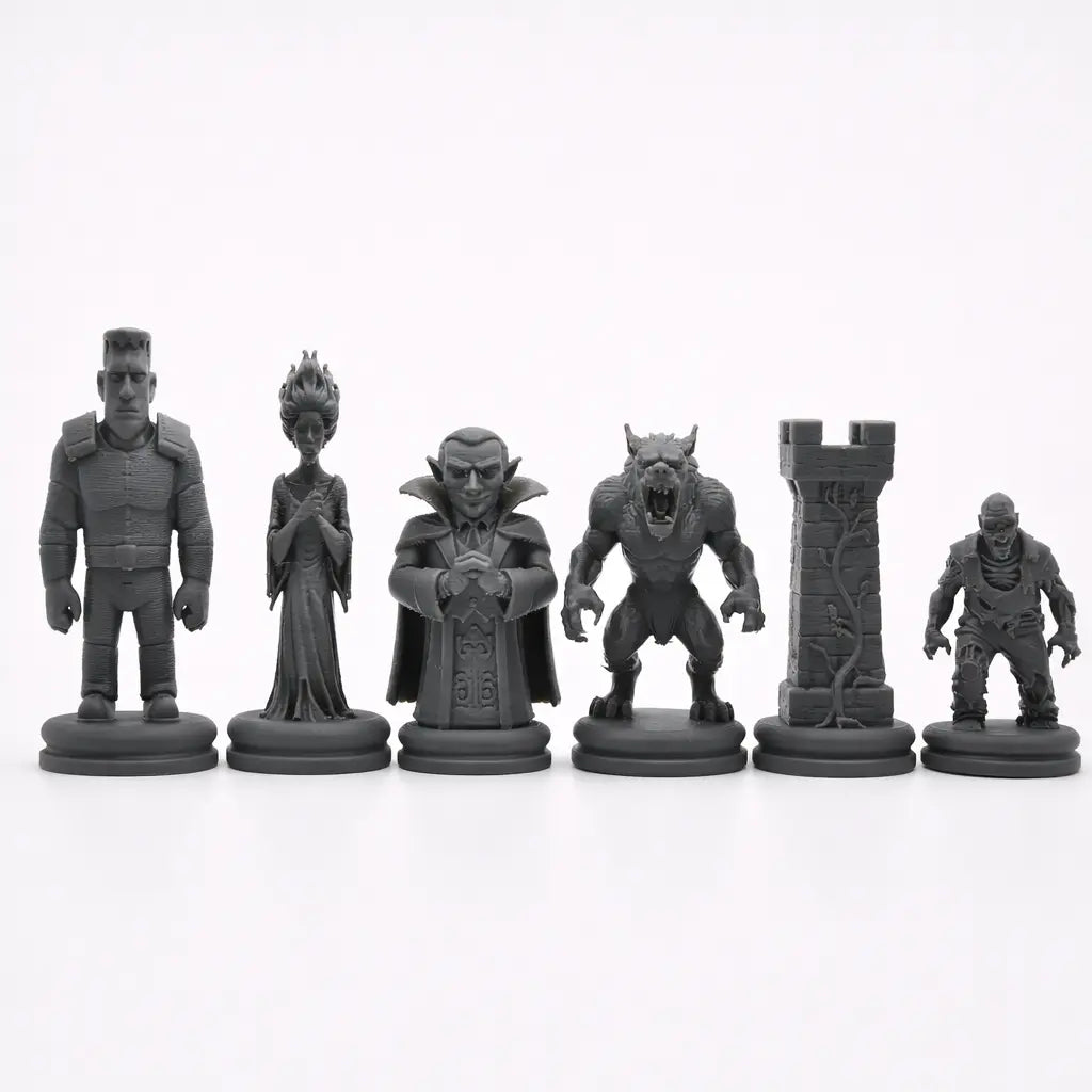 Canavarlar Temalı Satranç Taşları