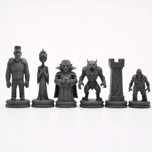 Canavarlar Temalı Satranç Taşları