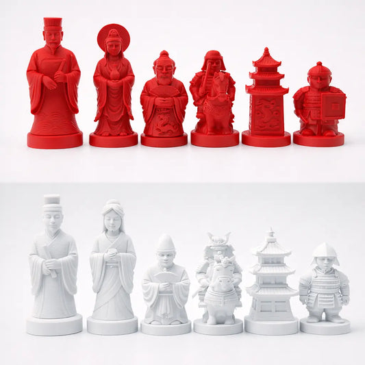 Çin ve Japon Temalı Satranç Takımı
