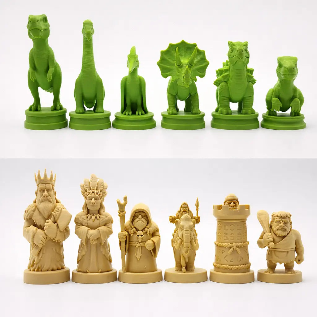 Dinazor ve Mağara Adamı Temalı Satranç Takımı