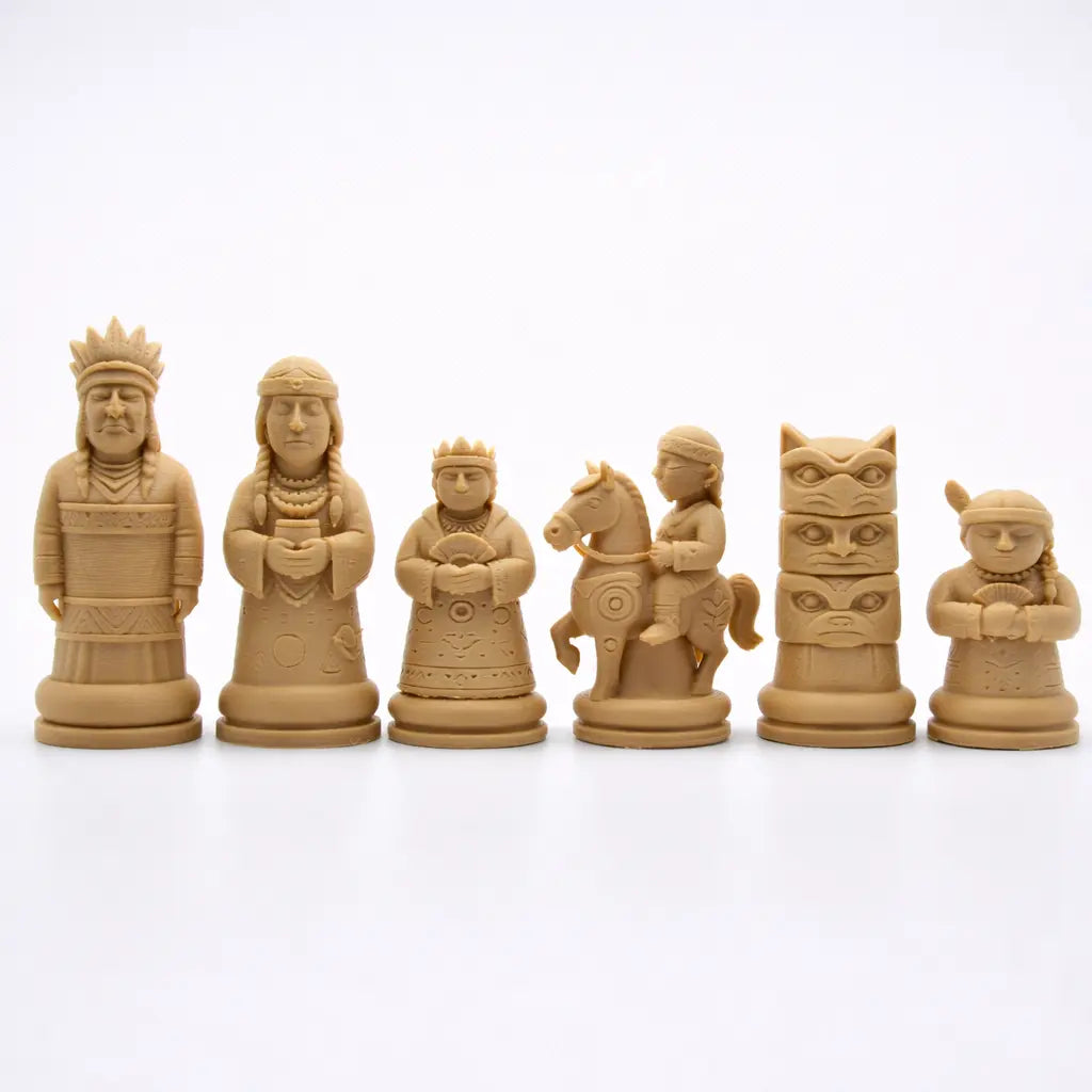 Hindistan Temalı Satranç Taşları