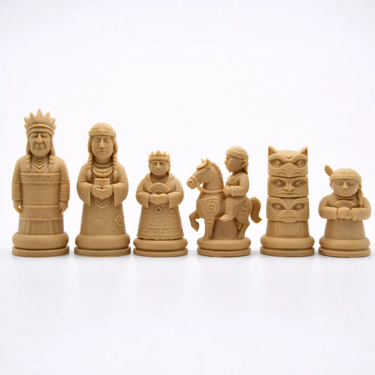 Hindistan Temalı Satranç Taşları