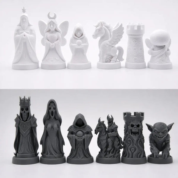 Melek ve Gece Muhafızı Temalı Satranç Takımı