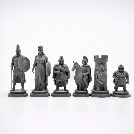 Sparta Temalı Satranç Taşları