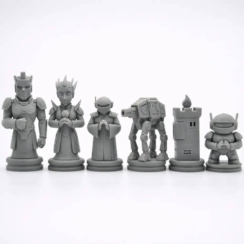 Teknoloji Temalı Satranç Taşları