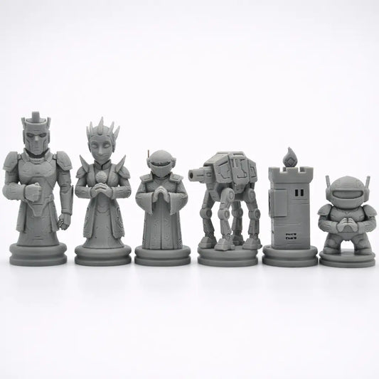 Teknoloji Temalı Satranç Taşları